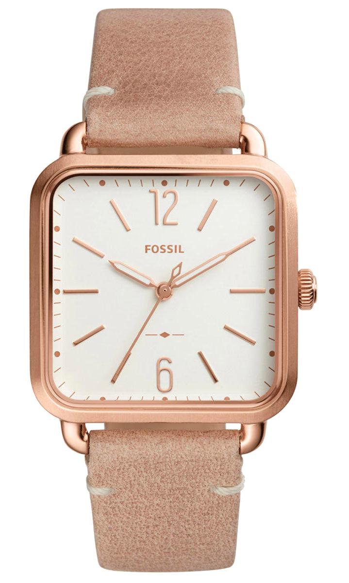 Fossil FES4254 32 mm Pembe Deri Kordon Analog Kadın Kol Saati