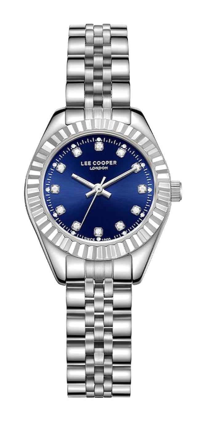 Lee Cooper LC07956.390 40 mm Gri Çelik Kordon Analog Kadın Kol Saati
