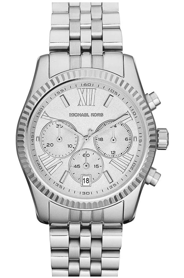 Michael Kors MK5555 Takvimli 38 mm Gri Çelik Kordon Analog Kadın Kol Saati