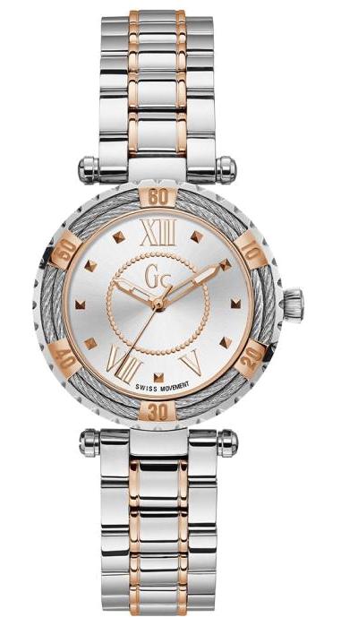 Guess GCY41003L1MF 34 mm Gri-Rose Gold Çelik Kordon Analog Kadın Kol Saati