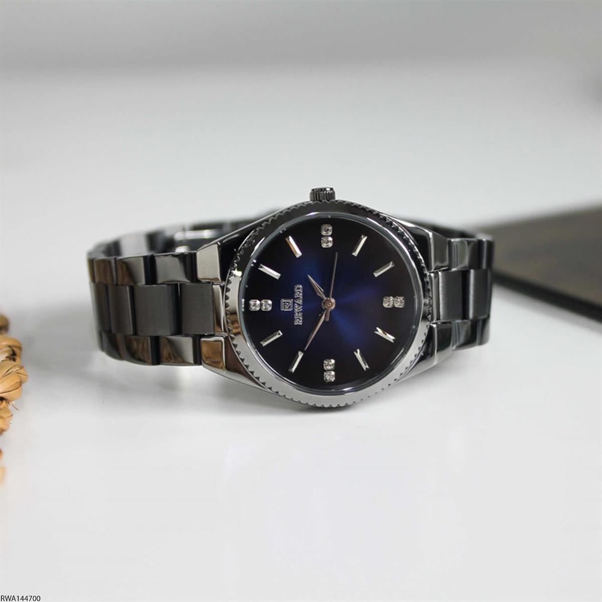 Reward RWA144700 33 mm Gri Çelik Kordon Analog Kadın Kol Saati