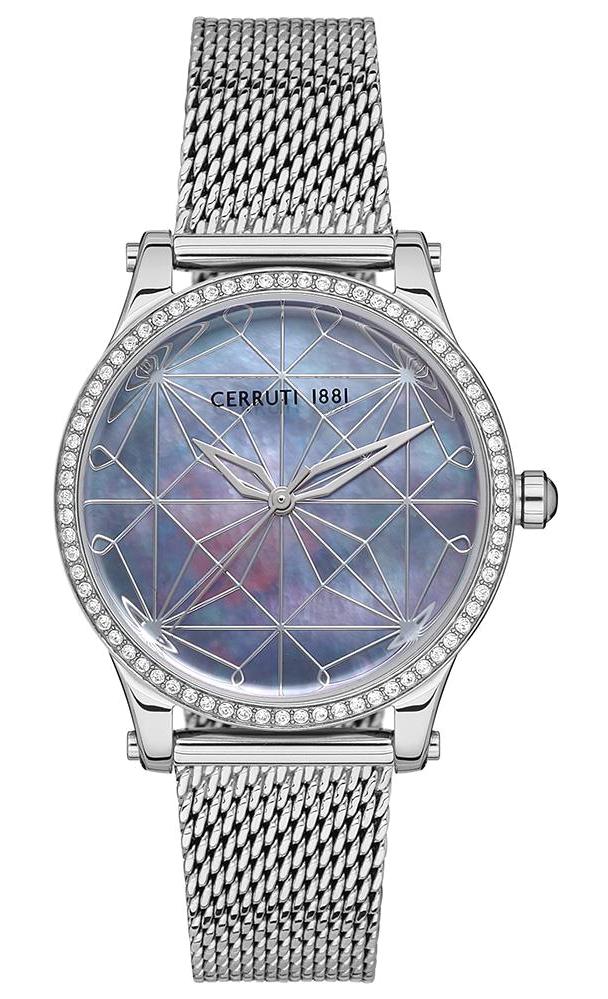 Cerruti 1881 CIWLG2230004 34 mm Gri Çelik Kordon Analog Kadın Kol Saati