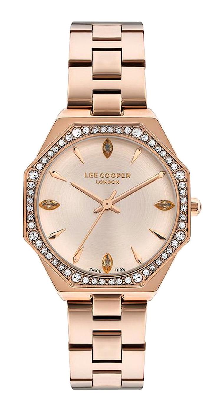 Lee Cooper LC07599.410 40 mm Rose Gold Metal Kordon Analog Kadın Kol Saati