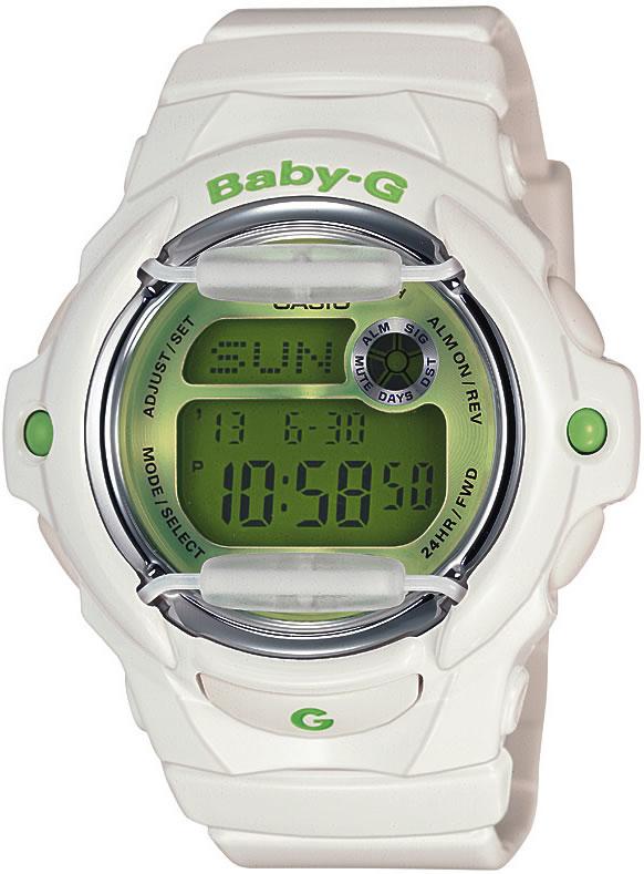 Casio BG-169R-7C Takvimli 42.6 mm Beyaz Silikon Kordon Analog Kadın Kol Saati
