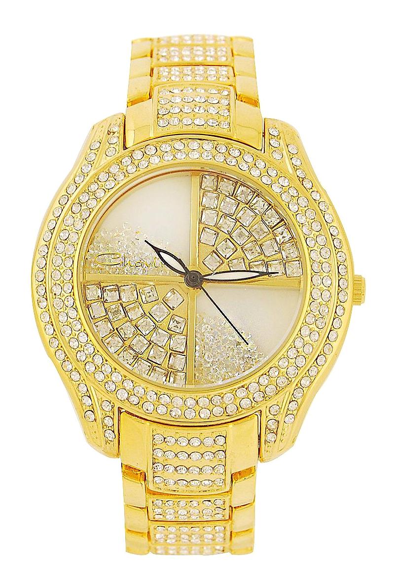 Chavin ST587 41-45 mm Altın Alloy-Çelik Kordon Analog Kadın Kol Saati