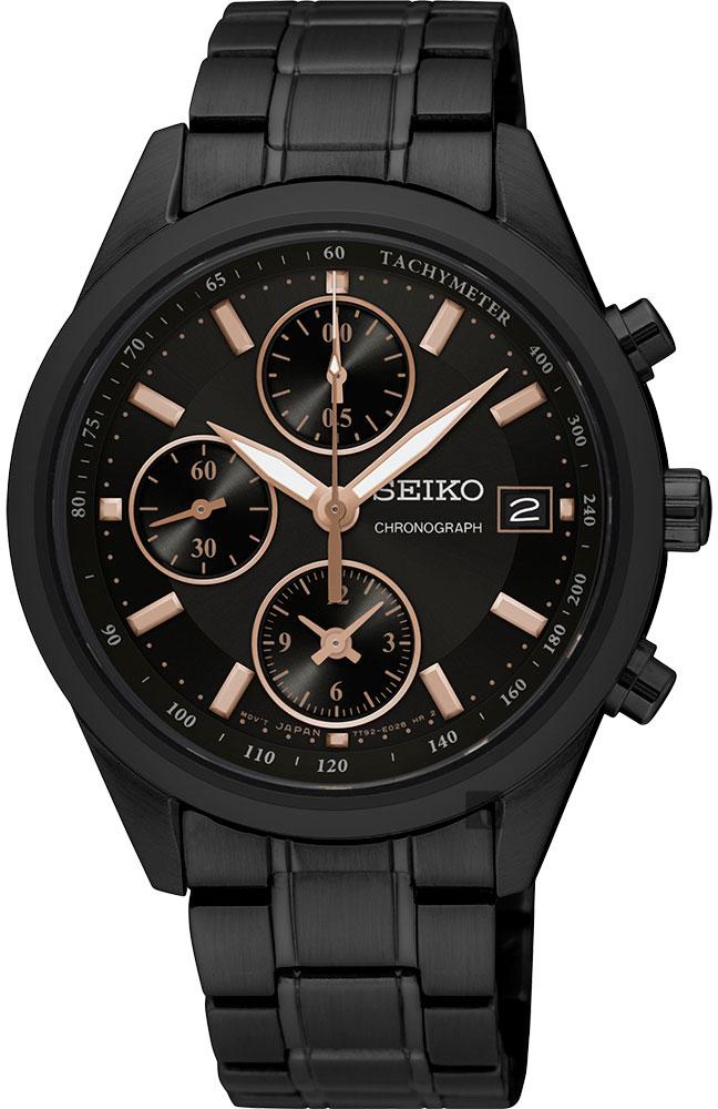 Seiko SNDV57P Takvimli 36 mm Siyah Çelik Kordon Analog Kadın Kol Saati