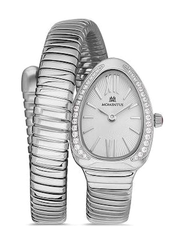 Momentus SS259S-02SS 26 mm Gri Çelik-Sarmal Kordon Analog Kadın Kol Saati