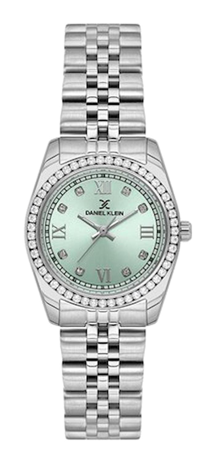 Daniel Klein DKE.1.10663-2 30 mm Gri Çelik Kordon Analog Kadın Kol Saati