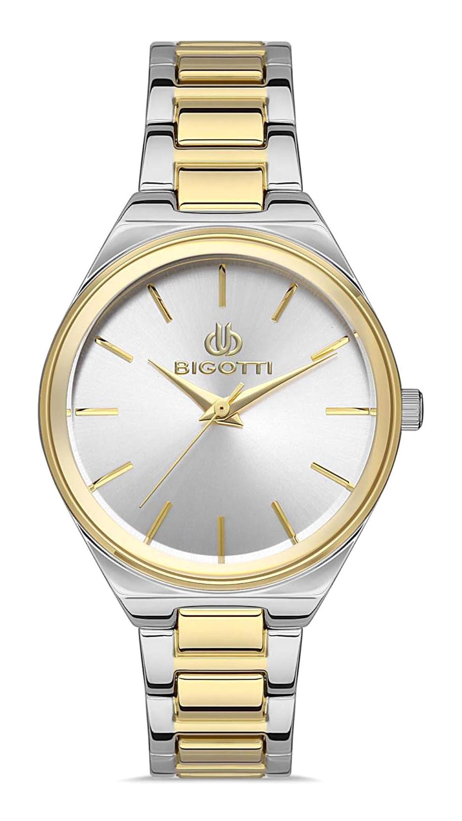 Bigotti BG.1.10463.2 36 mm Altın-Gri Çelik Kordon Analog Kadın Kol Saati