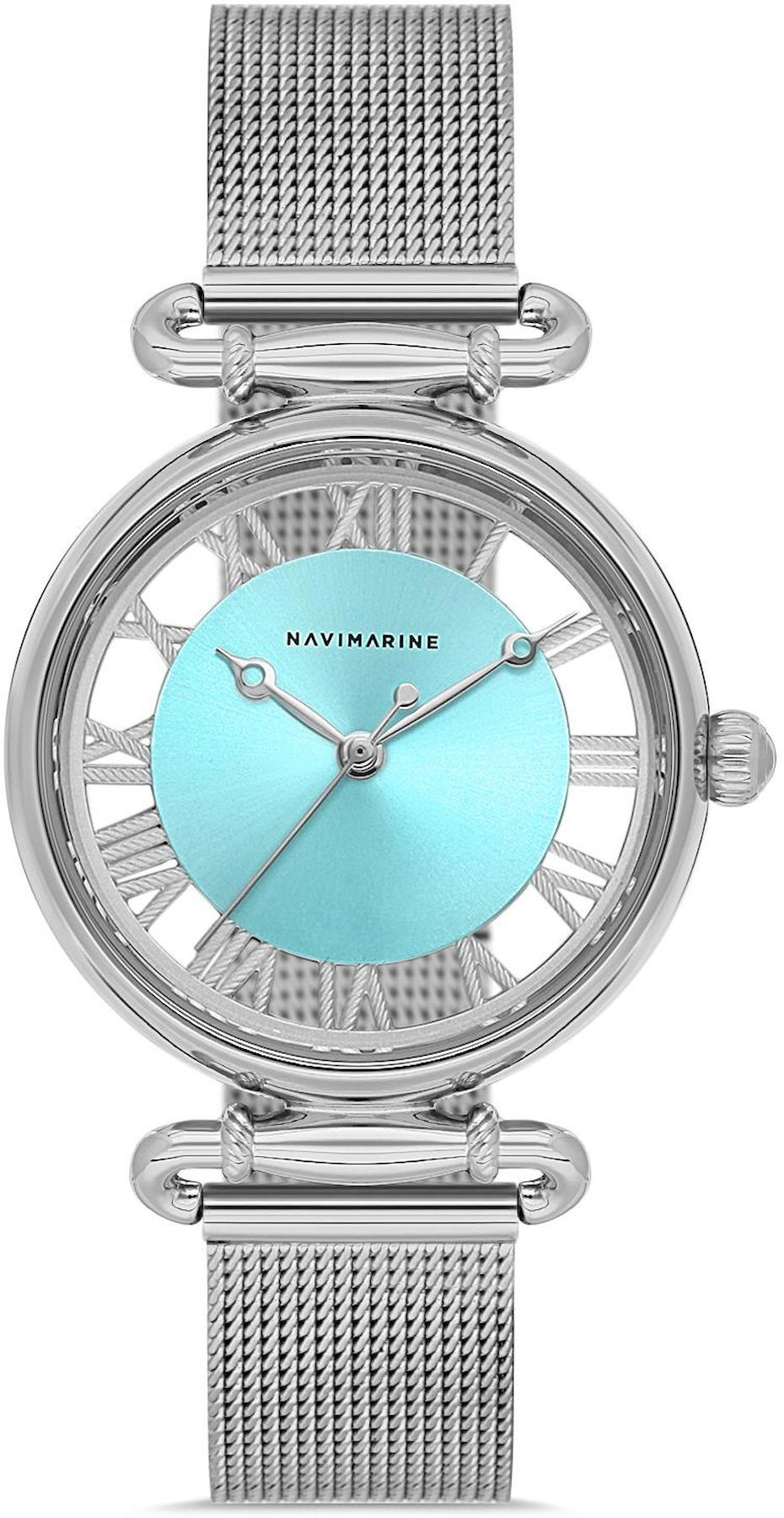 Navimarine NM119-10 36 mm Gri Çelik Kordon Analog Kadın Kol Saati