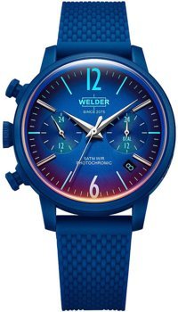 Welder Watch WWRP603 Takvimli 38 mm Mavi Plastik Kordon Analog Kadın Kol Saati