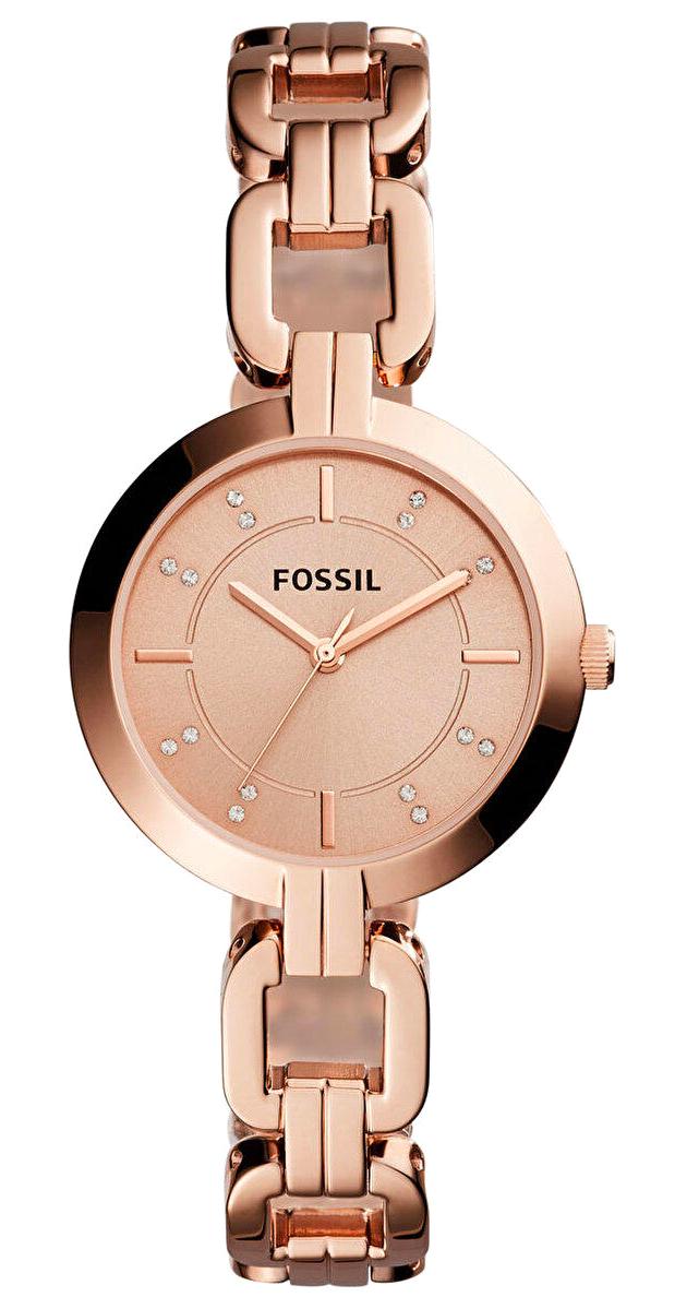 Fossil FBQ3206 30 mm Rose Gold Çelik Kordon Analog Kadın Kol Saati