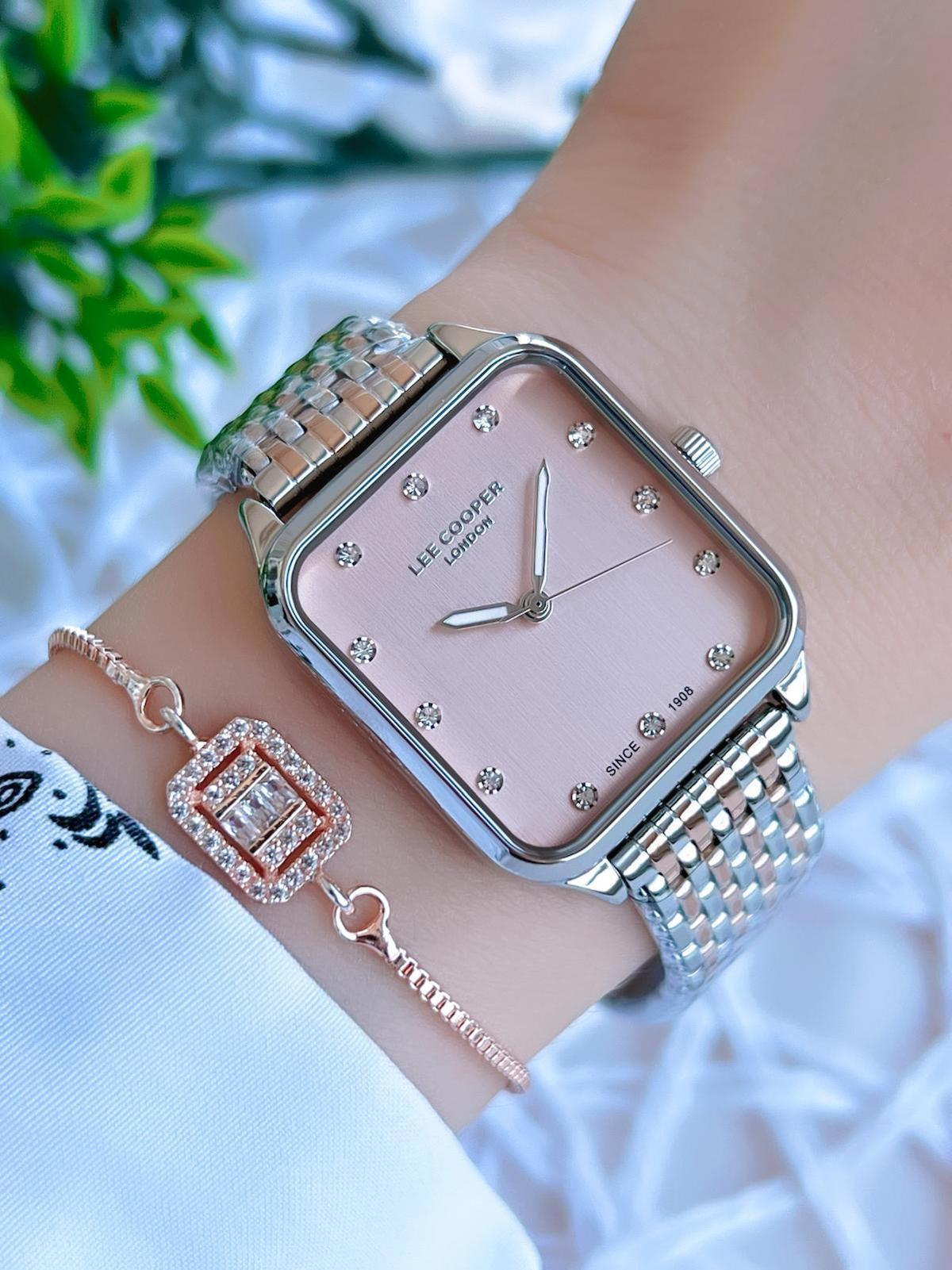 Lee Cooper LC07957.510 40 mm Rose Gold Çelik Kordon Analog Kadın Kol Saati