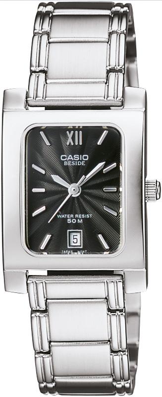 Casio BEL-100D-1A Takvimli 35 mm Gri Silikon Kordon Analog Kadın Kol Saati
