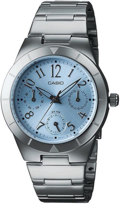 Casio LTP-2069D-2A2 30 mm Gri Çelik Kordon Analog Kadın Kol Saati