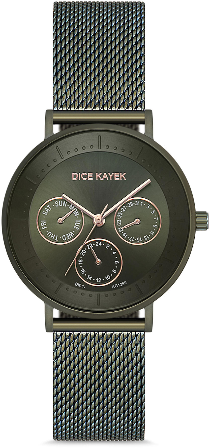 Dice Kayek DK.1.AG1260.09 36 mm Yeşil Metal Kordon Analog Kadın Kol Saati