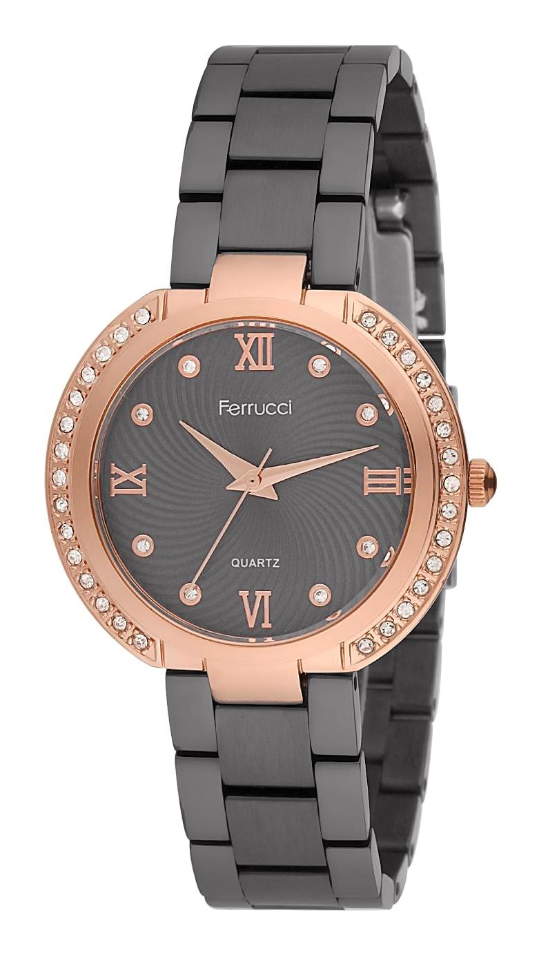 Ferrucci 8FM2315 38 mm Antrasit Metal Kordon Analog Kadın Kol Saati