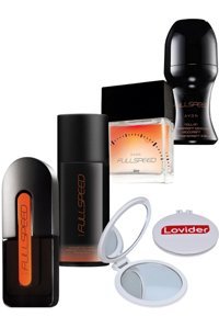 Avon Full Speed 5 Parça Erkek Parfüm Deodorant Seti EDT + Cep Aynası Hediye