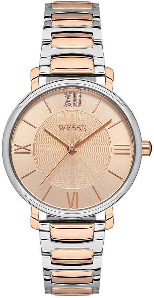 Wesse WWL302501 34 mm Gri-Rose Gold Çelik Kordon Analog Kadın Kol Saati
