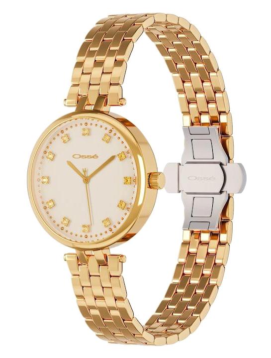 Osse 10105LD 32 mm Altın Metal Kordon Analog Kadın Kol Saati