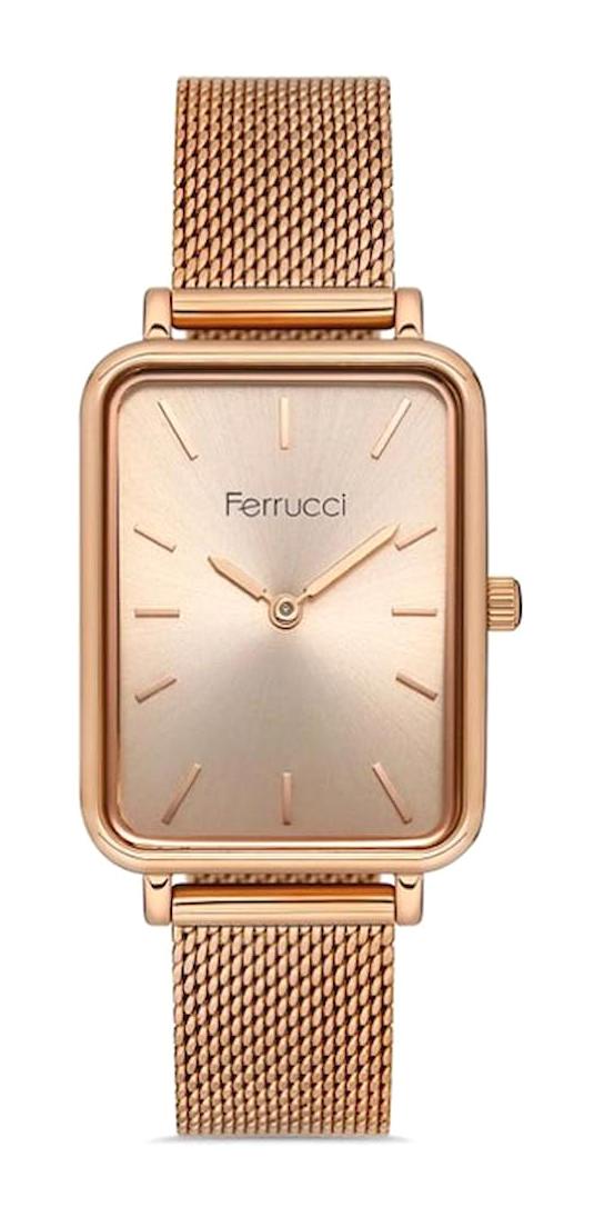 Ferrucci FC.0723.2208M.02 35 mm Rose Gold Hasır Kordon Analog Kadın Kol Saati