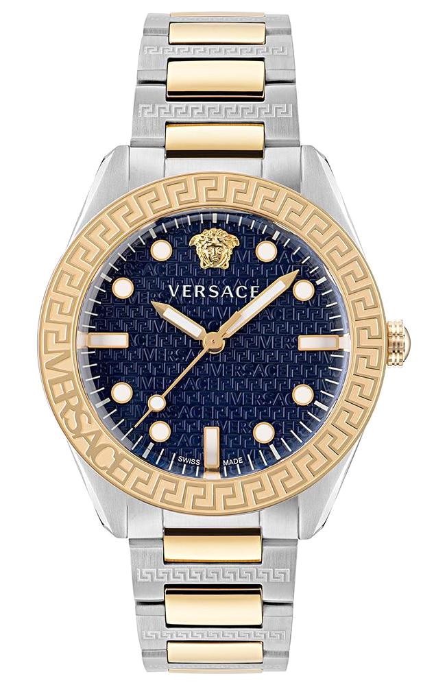 Versace VRSCVE2T00422 42 mm Altın-Gri Çelik Kordon Analog Kadın Kol Saati
