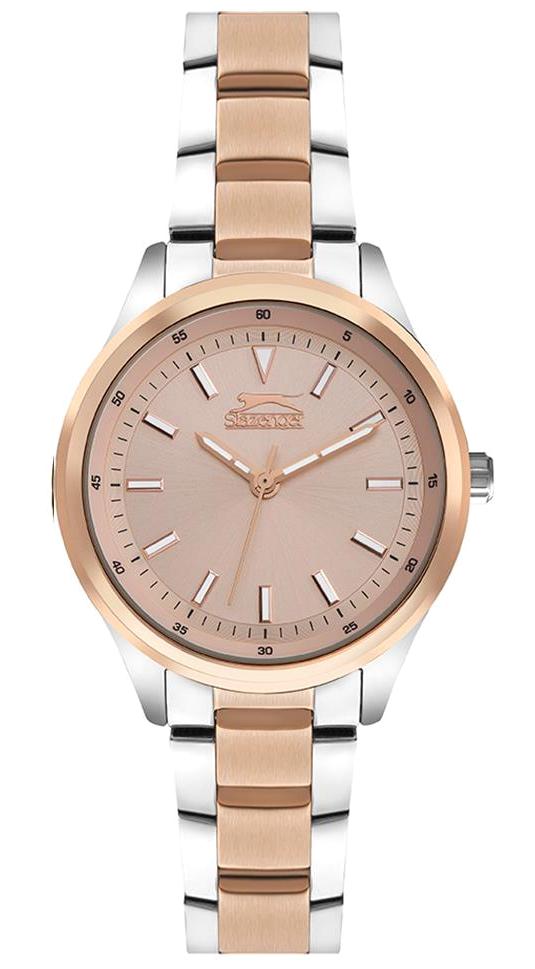 Slazenger SL.09.1880.3.01 35 mm Gri-Rose Gold Çelik Kordon Analog Kadın Kol Saati