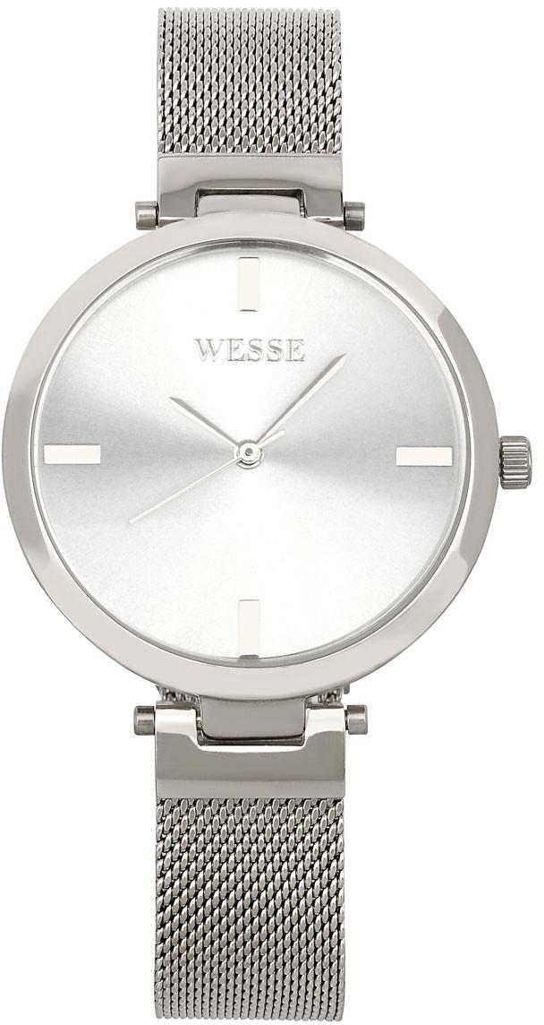 Wesse WWL1014-08B 36 mm Gri Çelik Kordon Analog Kadın Kol Saati