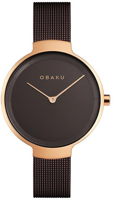 Obaku Denmark V231LXVNMN 32 mm Kahverengi Çelik Kordon Analog Kadın Kol Saati