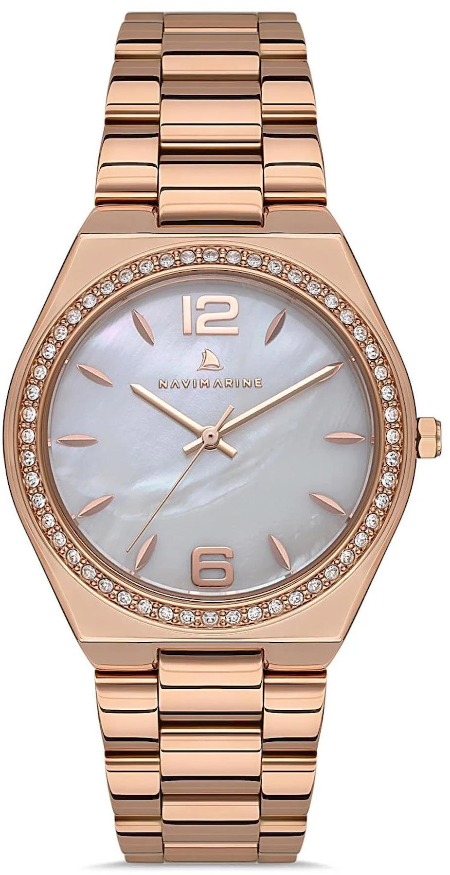 Navimarine VM50-C1 34 mm Rose Gold Çelik Kordon Analog Kadın Kol Saati