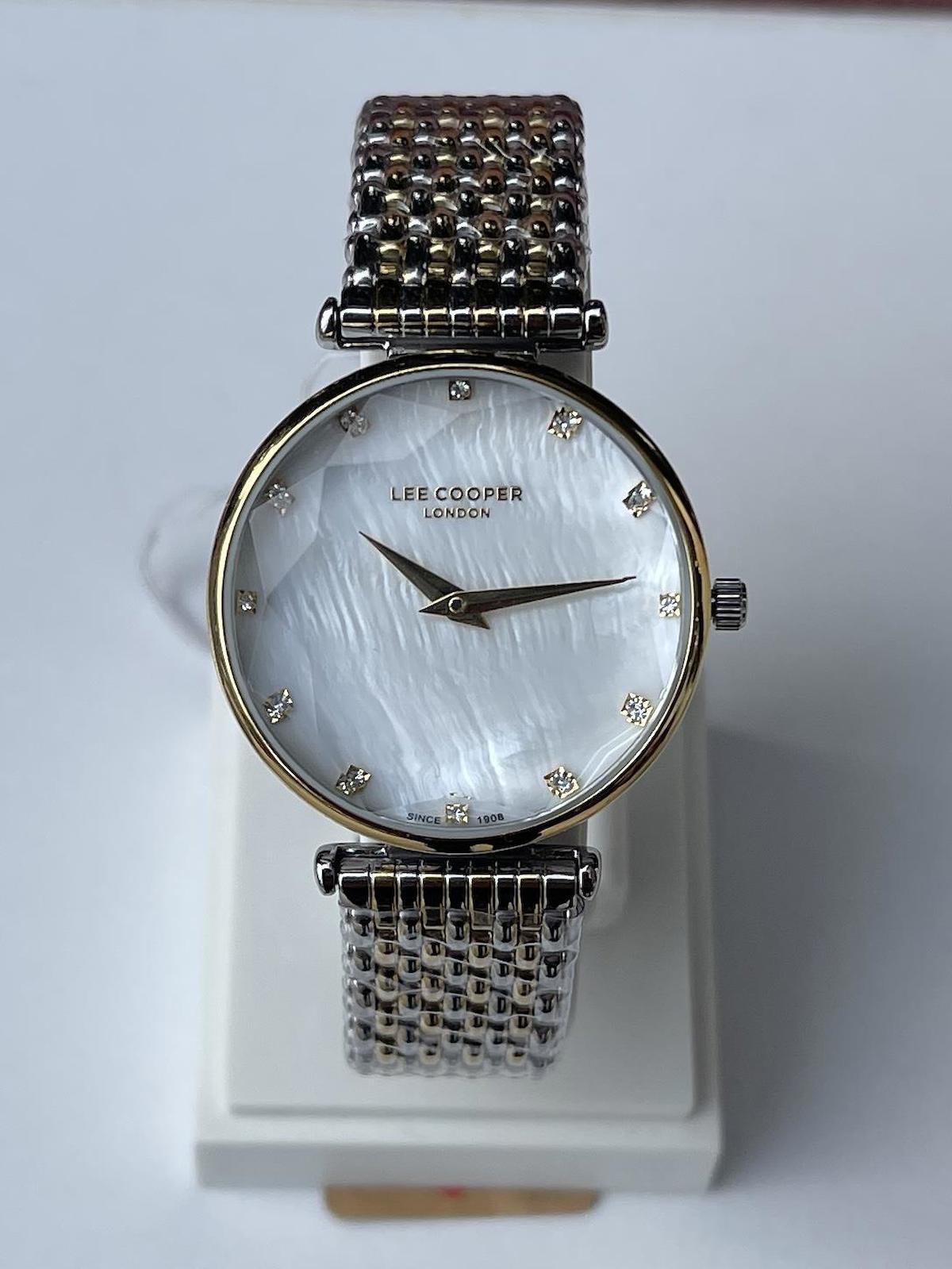 Lee Cooper LCR.LMG.07410.220 40 mm Gri Çelik Kordon Analog Kadın Kol Saati