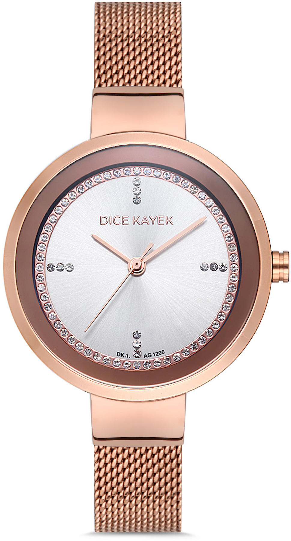 Dice Kayek DK.1.AG1206.03 33 mm Rose Gold Metal Kordon Analog Kadın Kol Saati