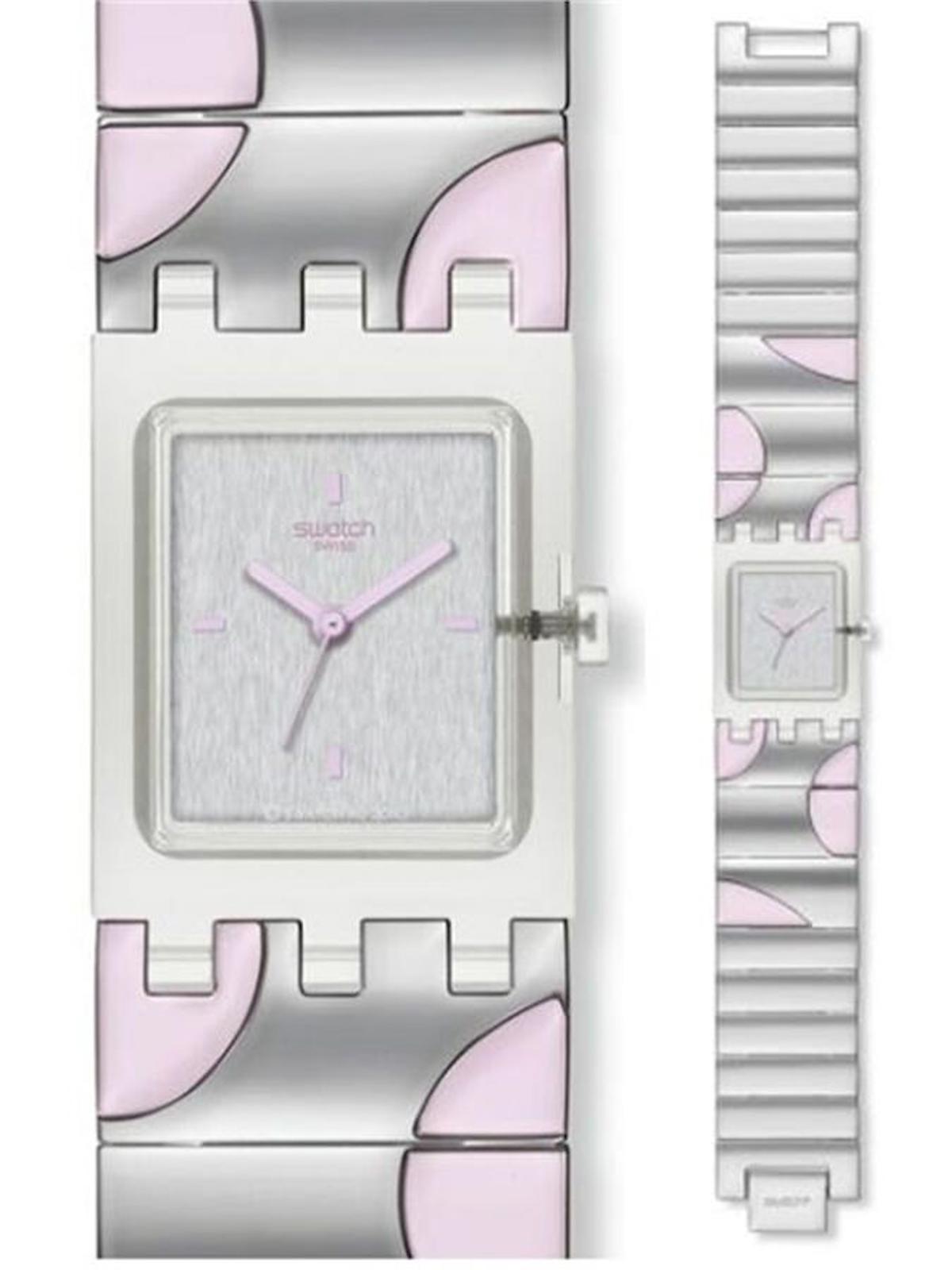 Swatch SUBK148G 35 mm Gri-Rose Gold Metal Kordon Analog Kadın Kol Saati