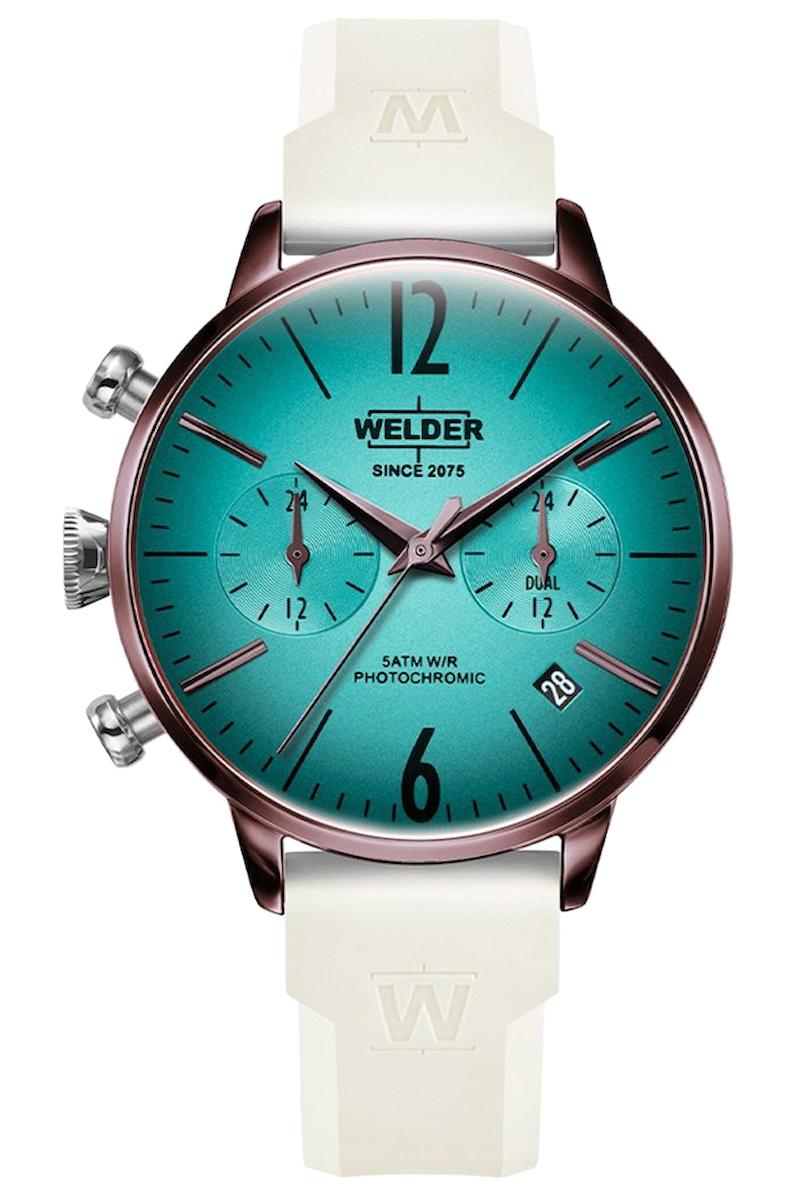 Welder Watch WWRC676 Takvimli 38 mm Beyaz Silikon Kordon Analog Kadın Kol Saati