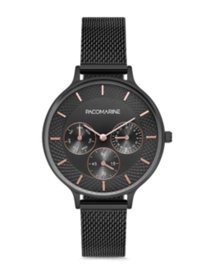 Pacomarine PM.88003.04 Takvimli 38 mm Siyah Hasır Kordon Analog Kadın Kol Saati