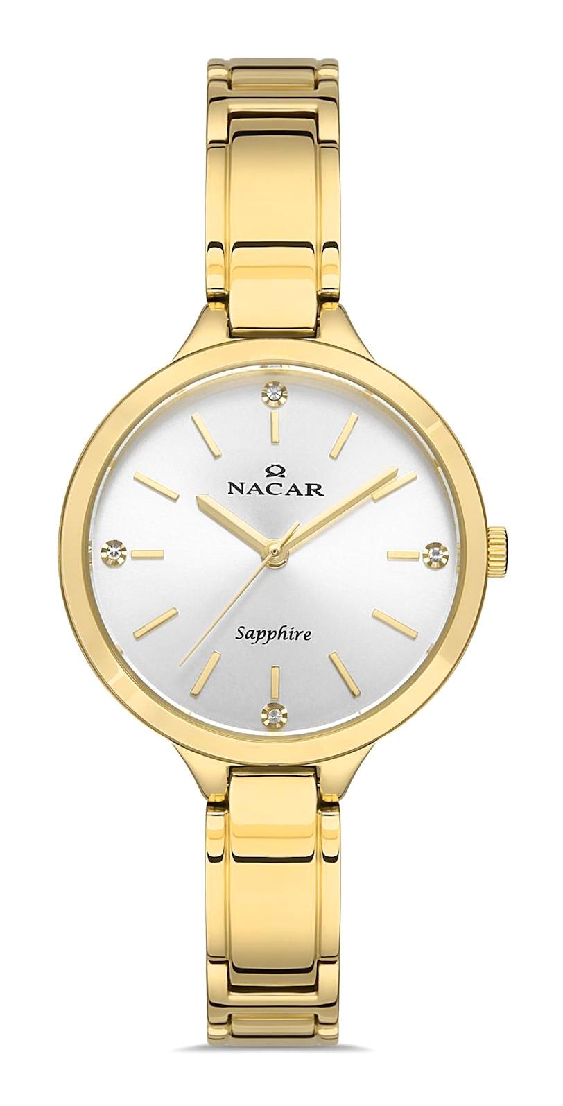 Nacar NC36-391035-DSM 33 mm Altın Metal Kordon Analog Kadın Kol Saati