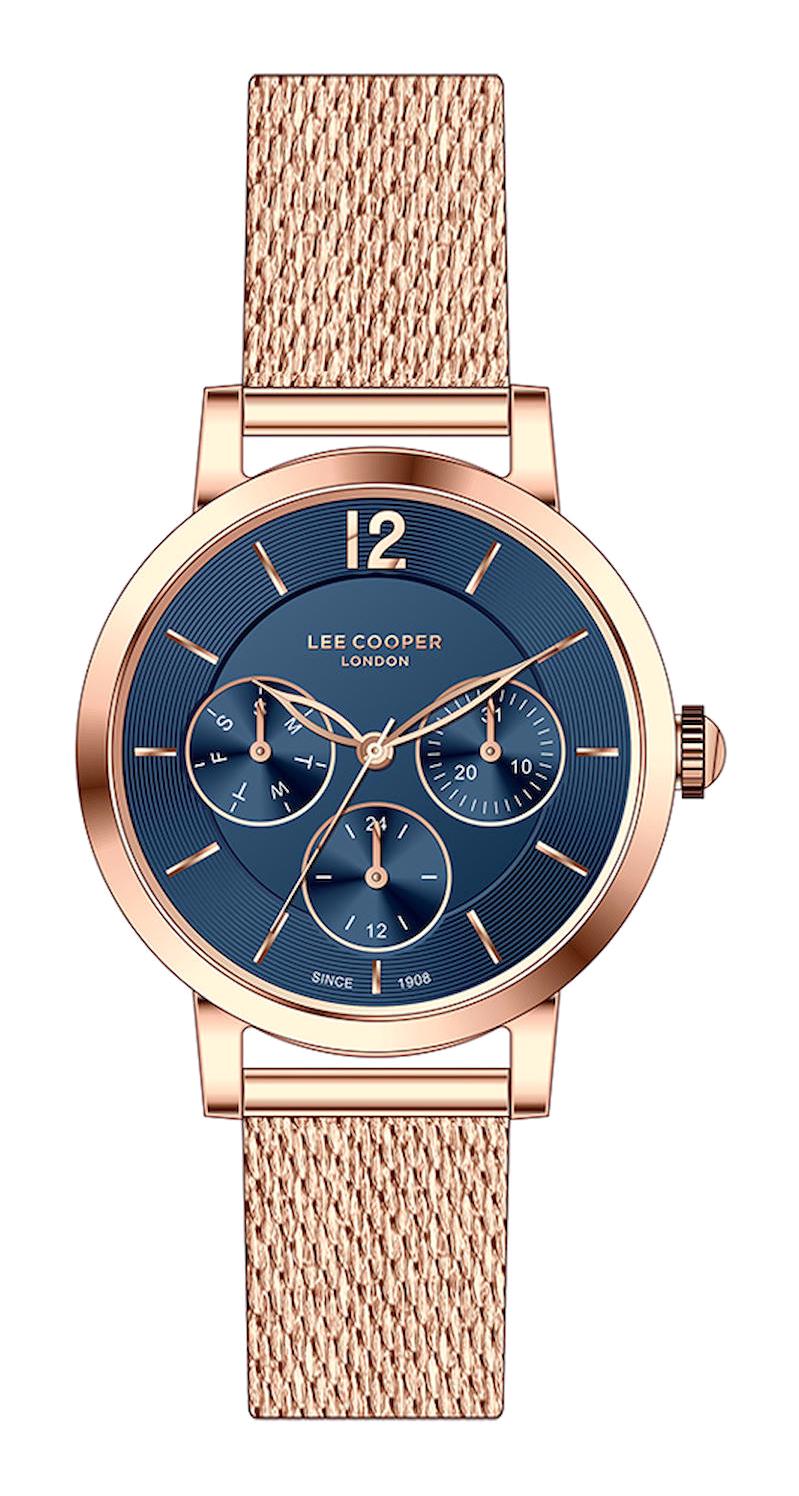 Lee Cooper LC07552.490-NM Takvimli 36 mm Rose Gold Plastik Kordon Analog Kadın Kol Saati