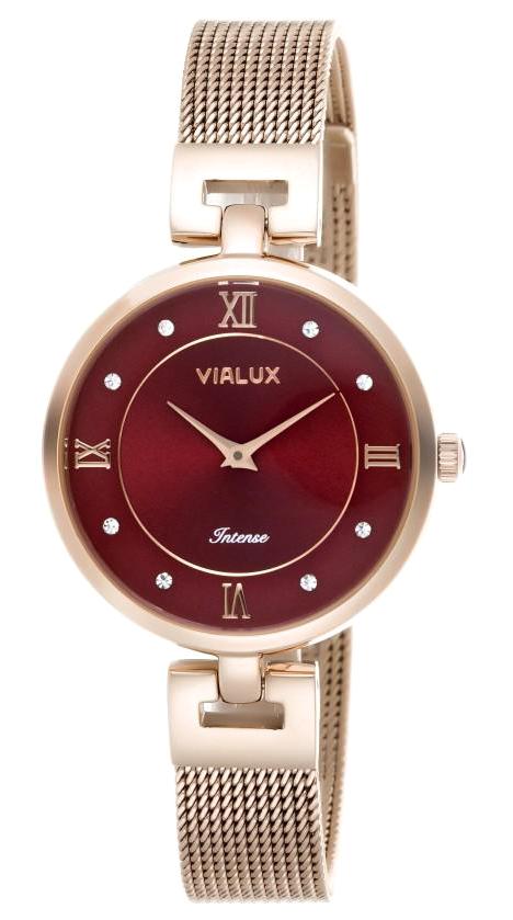 Vialux LJ751R-14SR 40 mm Altın Çelik Kordon Analog Kadın Kol Saati