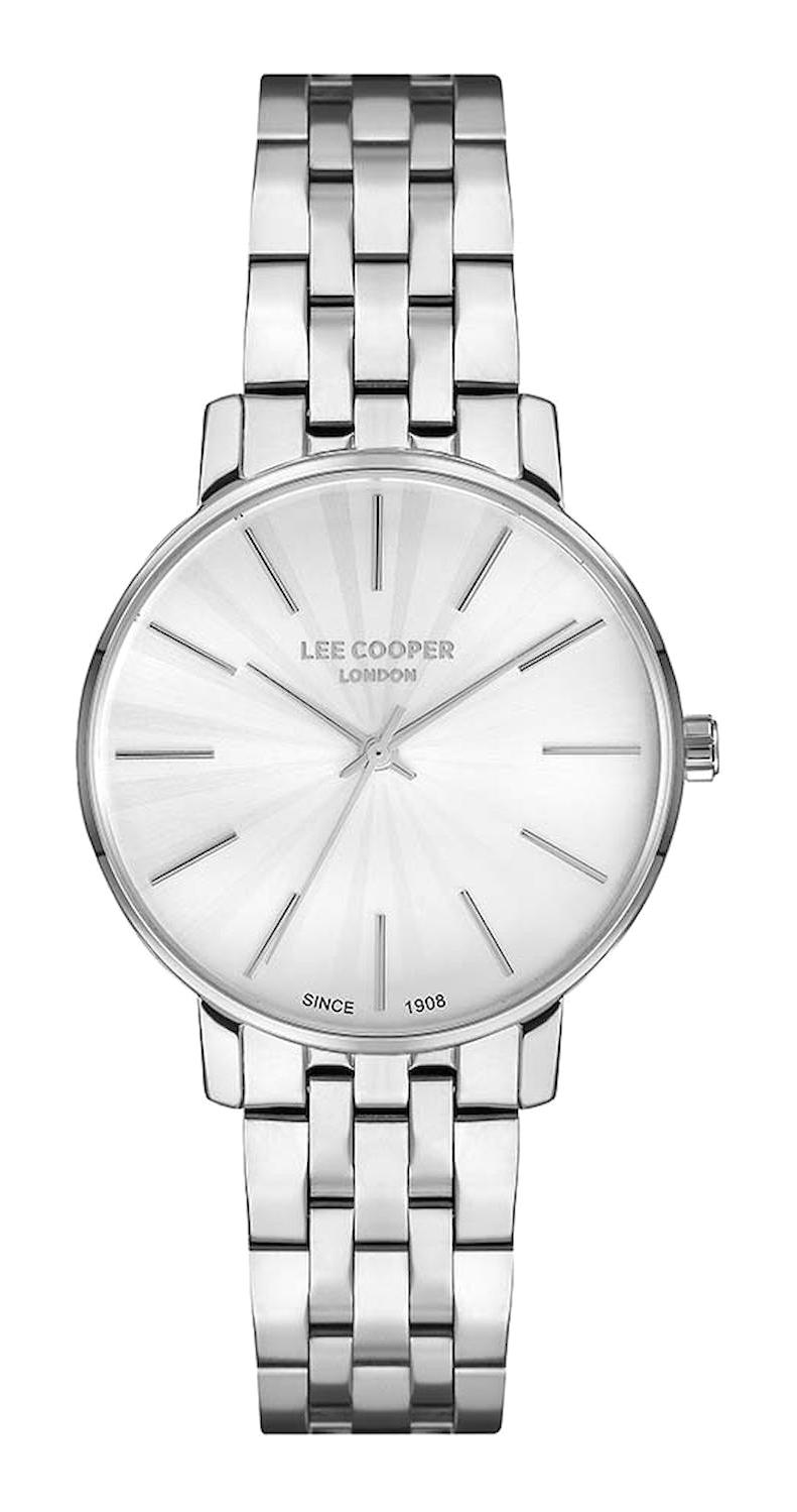 Lee Cooper LC07338.330 40 mm Gri Plastik Kordon Analog Kadın Kol Saati