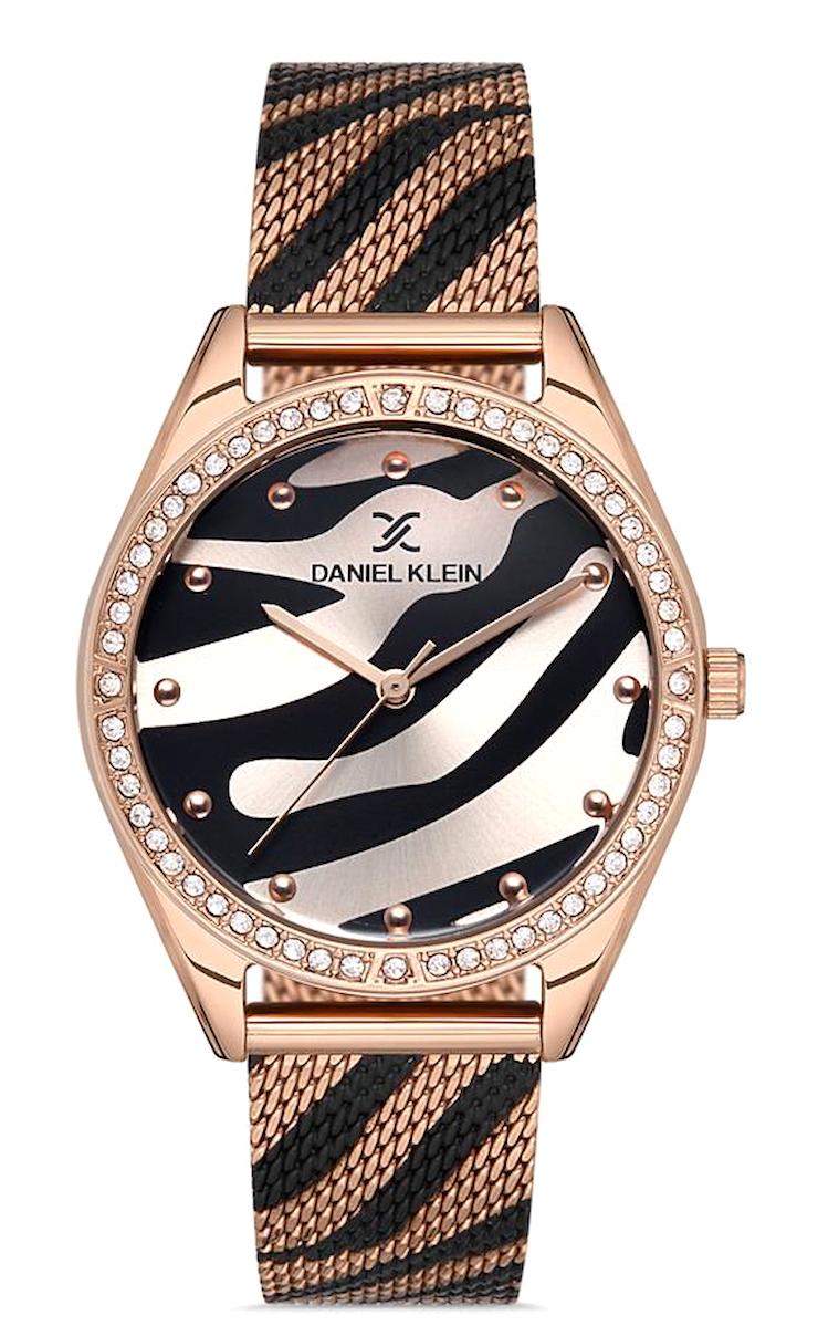 Daniel Klein DK.1.12829.4 36 mm Rose Gold - Siyah Çelik Kordon Analog Kadın Kol Saati
