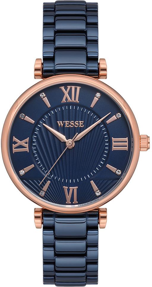 Wesse WWL108305 34 mm Lacivert Çelik Kordon Analog Kadın Kol Saati