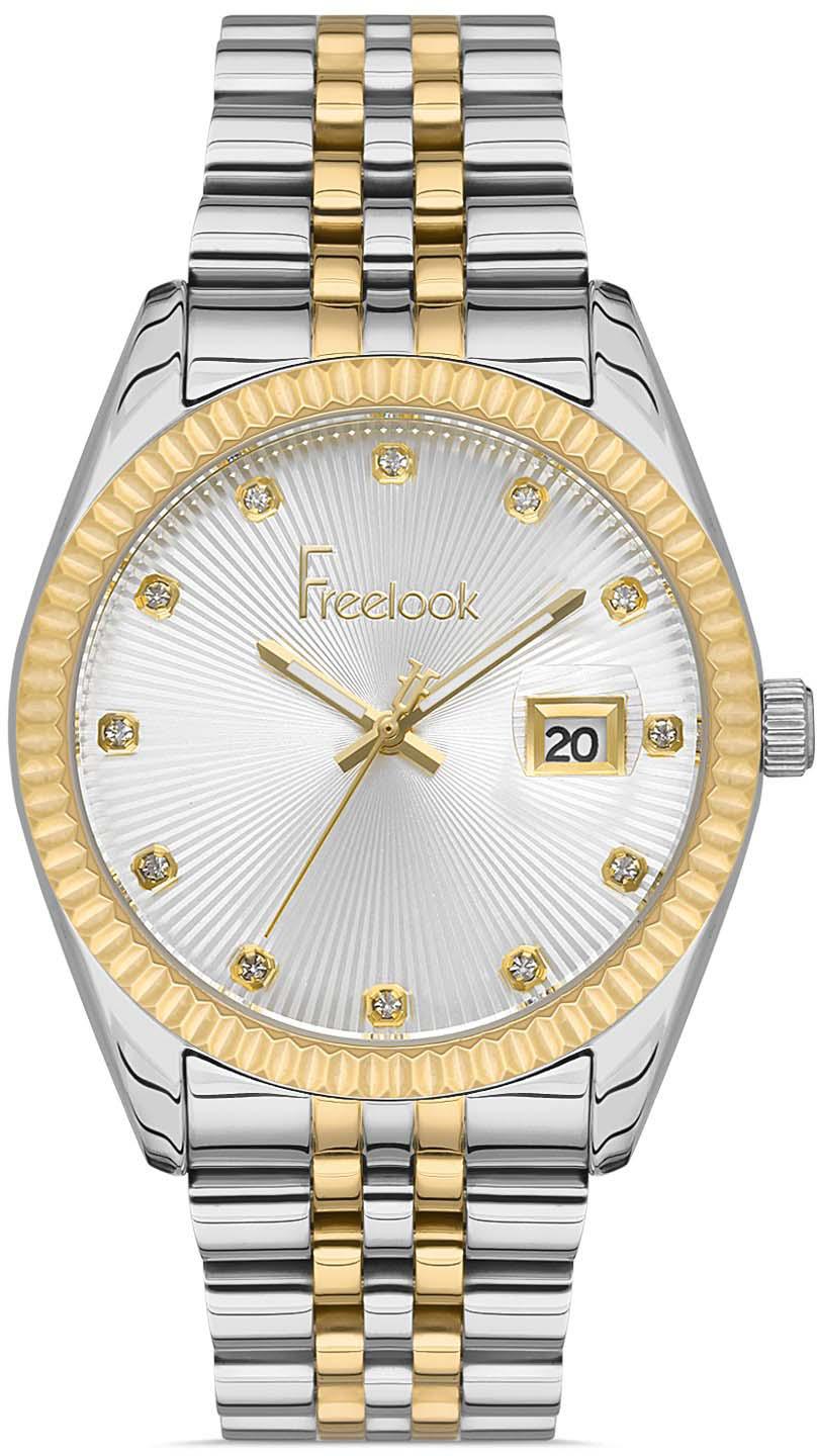 Freelook FL.1.10346.3 Takvimli 38 mm Altın Çelik Kordon Analog Kadın Kol Saati