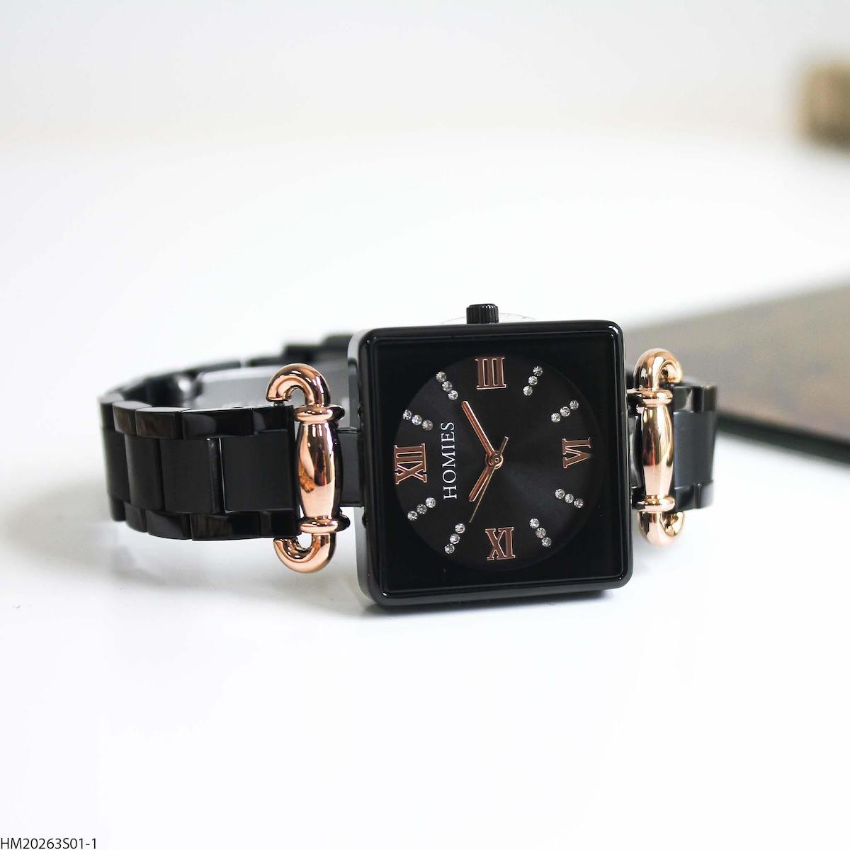 Homies HM20263S01-1 31 mm Siyah Çelik Kordon Analog Kadın Kol Saati
