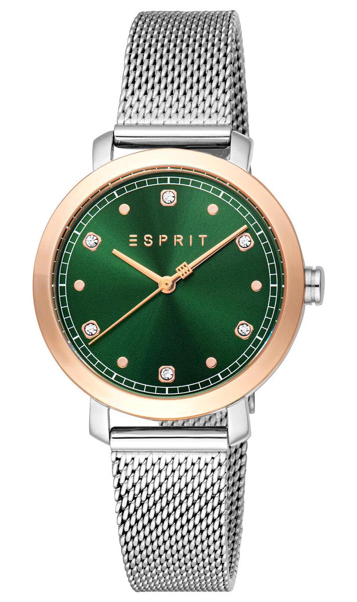 Esprit ES1L402M0095 32 mm Gri Çelik-Hasır Kordon Analog Kadın Kol Saati