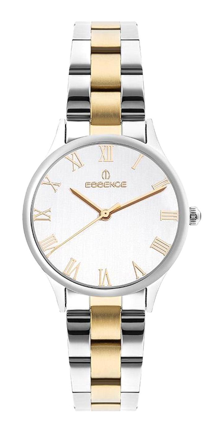 Essence ES6768FE.230 35 mm Altın-Gri Çelik Kordon Analog Kadın Kol Saati
