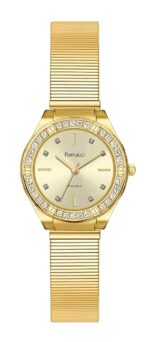 Ferrucci FRC.FT.1.288 31-35 mm Altın Çelik Kordon Analog Kadın Kol Saati