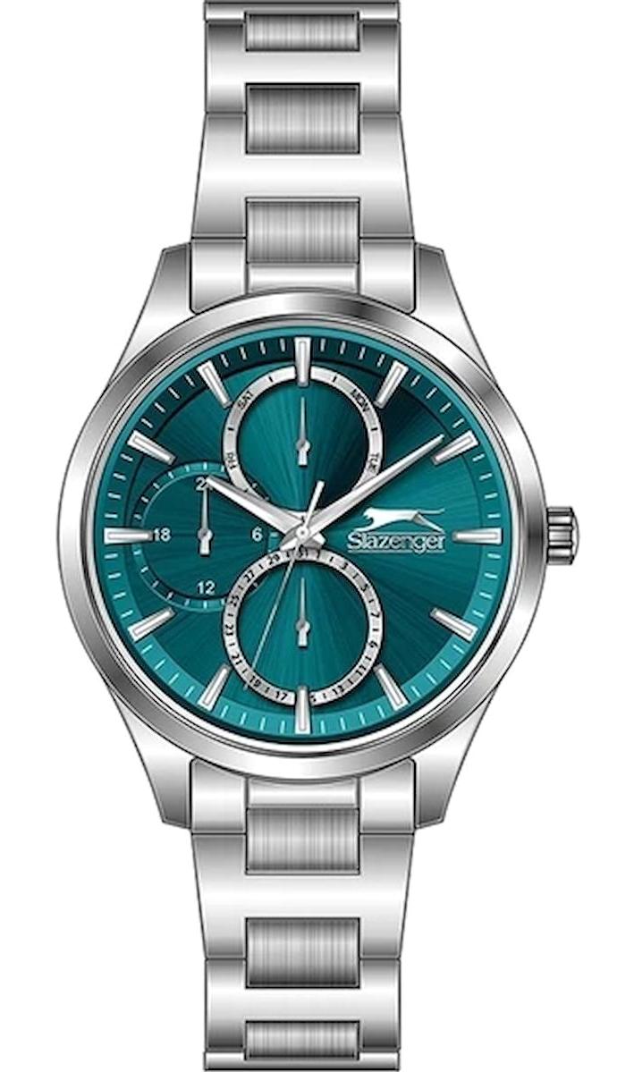 Slazenger SL.09.2284.4.06 Takvimli 35 mm Gri Metal Kordon Analog Kadın Kol Saati