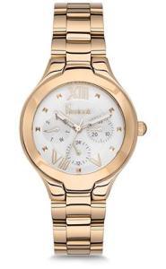 Freelook F.7.1061.04 38 mm Altın Çelik Kordon Analog Kadın Kol Saati