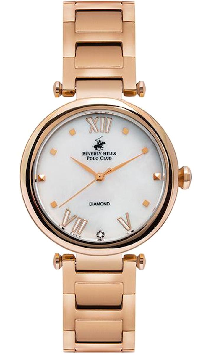 Beverly Hills Polo Club BP3100X.420 35 mm Rose Gold Çelik Kordon Analog Kadın Kol Saati