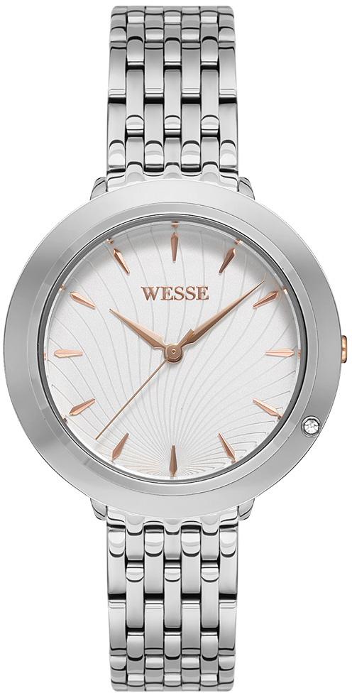 Wesse WWL109403 35 mm Gri Çelik Kordon Analog Kadın Kol Saati